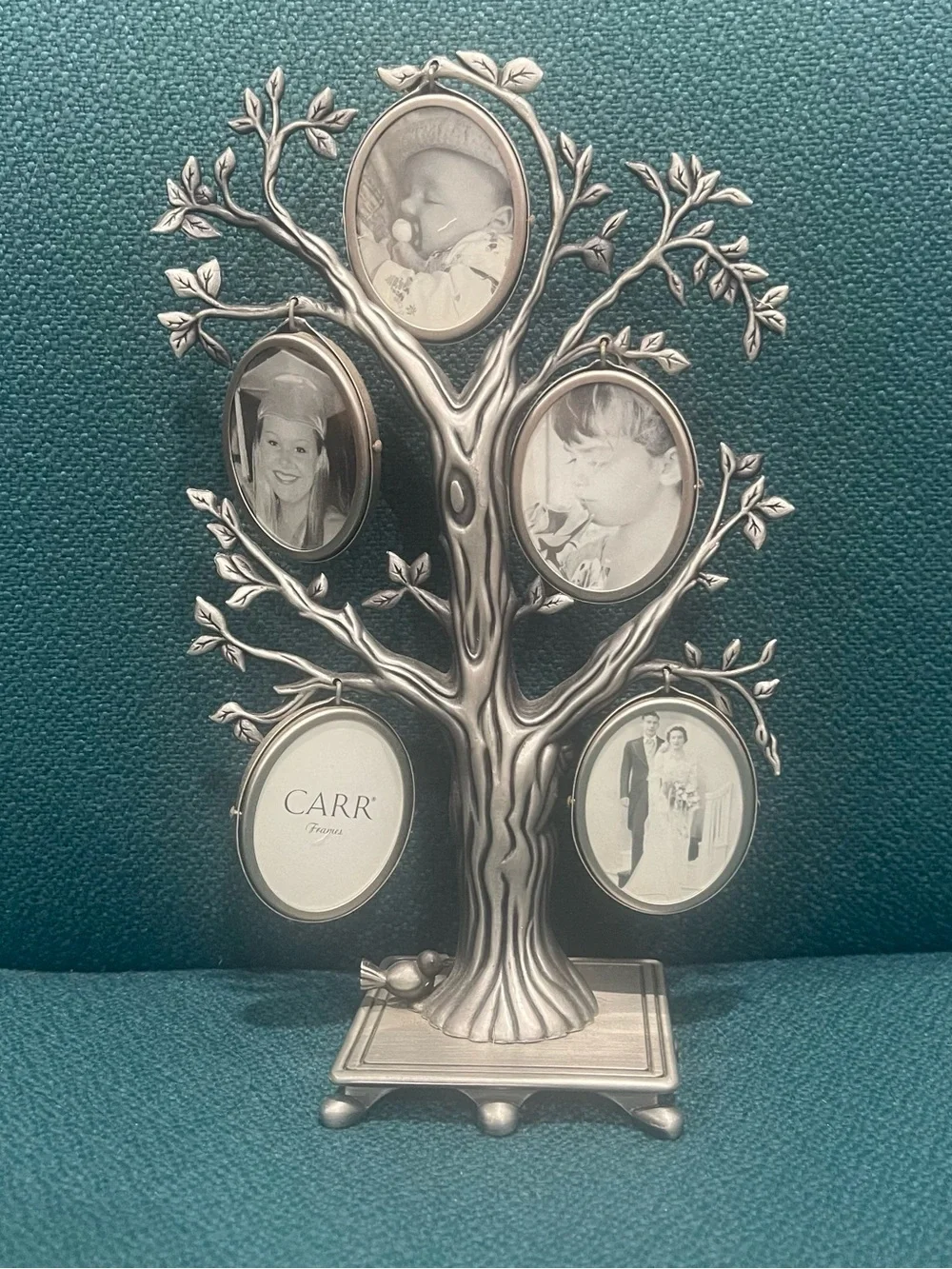 Rubbermaid Silver Tree Photo Frame with Five Oval Openings